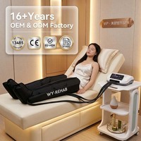 Bottes de compression d'air à 4 chambres VU Plug-in pour améliorer la circulation des jambes et réduire les gonflements