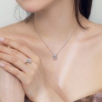 Dylam Design Simple Plaqué Or 18K Chain Link Charm 9Mm Round 8A Cz Zircon Collier S925 Silver Pendant Colliers For Women