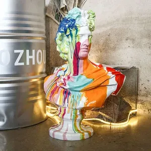 Busto de <span class=keywords><strong>David</strong></span> en Graffiti, Pintura en Lienzo de Graffiti, Estatua de Busto de <span class=keywords><strong>David</strong></span> - Product Image 2