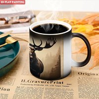 Mug isotherme en céramique noire givrée 11oz, spécial fans de thé au lait, livraison directe
