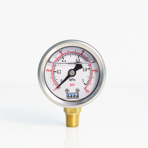 مقياس ضغط رقمي شعاعي من الفولاذ المقاوم للصدأ لقياس ضغط السوائل والماء - Product Image 5