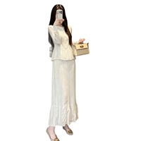 Nouvelle Collection Automne 2026 : Ensemble Plissé Élégant Style Issey Miyake pour Femme – Haut à Col Rond et Manches Longues à Boutonnage Simple