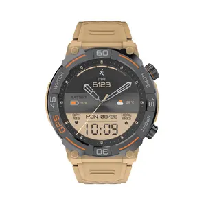 Jam tangan pintar pria, tahan air Ip67, olahraga luar ruangan, GPS, Relgio, jam tangan pintar untuk pria, MG02