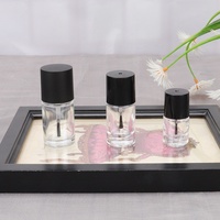 Flacon vide pour vernis à ongles en verre 10 ml avec bouchon à vis en plastique, cylindre, sérigraphie, estampage doré, pompe pulvérisatrice, diffuseur à bâtonnets, usage personnel