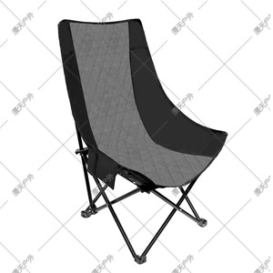 Heated Folding Chair Portable Outdoor Camping Chair Aluminum <b>Frame</b> <b>Black</b> Polyester Casual Fishing Chair Temperature Controlled - Product Image 3