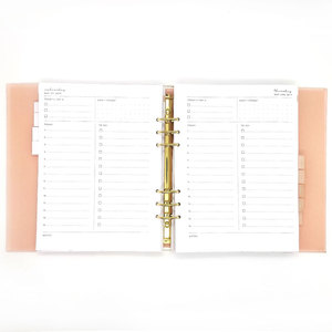 2026 2027 stampa personalizzata raccoglitore di anelli di carta settimanale organizzatore mensile - Product Image 6