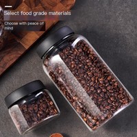 Ensemble de bocaux en verre borosilicate personnalisés, hermétiques, pour le stockage des aliments dans la cuisine, récipients de voyage portables, couvercle non toxique, grande capacité