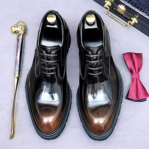 Chaussures décontractées haut de gamme en cuir de vachette première couche, style britannique romantique, respirantes, légères, antidérapantes, à bout pointu, de qualité supérieure - Product Image 3