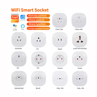 Prise Wifi intelligente suisse Prise électrique intelligente Wifi Tuya Smart Home avec prise Prise sans fil