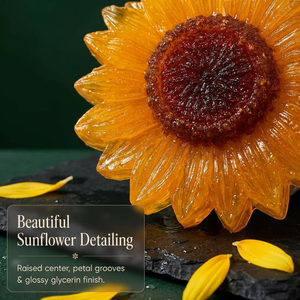 <span class=keywords><strong>Savon</strong></span> artisanal en forme de tournesol, <span class=keywords><strong>savon</strong></span> à la glycérine floral, hydratant, décoratif, coffret cadeau - Product Image 5