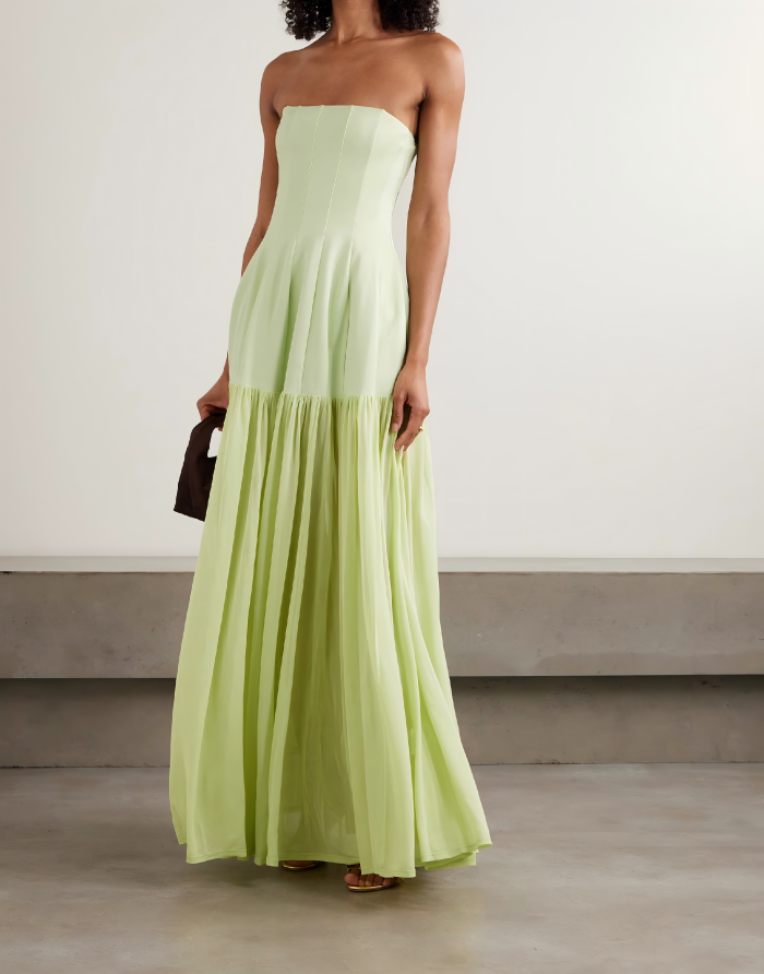 Light Green Casual Dress - 2025 New Design Elegant Loose Fit