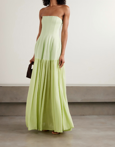 green satin one shoulder dress Zapakasa Women Sage Green Satin High-Low Corset Prom Dress with Side Cape One  Shoulder Appliqued A Line Pageant Dress main image 0