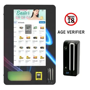 Fabrik preis Großhandel kunden spezifische Aufkleber Wand 32-Zoll-Touchscreen Alters kontrolle Verkaufs automat für Nachtbar