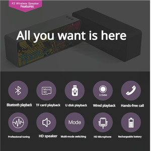 ลำโพงบลูทูธพกพา10W 5.3ฟันสีฟ้าซับวูฟเฟอร์2000mAh เชื่อมต่อได้หลายโหมดสำหรับงานปาร์ตี้กีฬากลางแจ้ง - Product Image 5