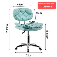 Chaise de technicien en manucure moderne et tendance Table de salon avec dossier réglable Tabouret de beauté rotatif pour bureau, bar ou salon