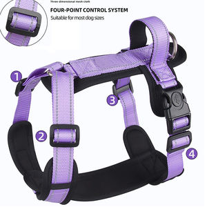 大型犬用、スポーツスタイル、フレンチブルドッグの散歩に最適な、パーソナライズされたエコフレンドリーなナイロン製ハーネス、反射ストラップ付き、脱走防止ベスト - Product Image 6