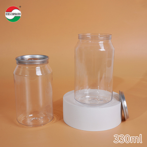 Bouteilles en plastique de couvercle de pelage d'anneau de traction de vente d'usine 6oz-35oz pots de boisson pour le jus 14oz 17oz 19oz 25oz 35oz pour la boisson de canettes - Product Image 5