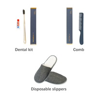 Ensemble d'articles de toilette jetables pour hôtel, kit de toilette de luxe pour hôtel, pack d'articles de toilette haut de gamme pour les clients d'hôtellerie