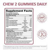 Gummies de Collagène Multifonctionnelles pour Adultes, Éclaircissant Cutané, Biotine, Vitamine C, Produit de Beauté Antioxydant – Meilleures Ventes