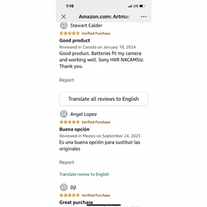 สำหรับ Sony แบตเตอรี่ NP-F550ดิจิตอล2600มิลลิแอมป์2แพ็คพร้อมที่ชาร์จติดผนังสำหรับเปลี่ยนแบตเตอรี่และที่ชาร์จของแท้ - Product Image 1