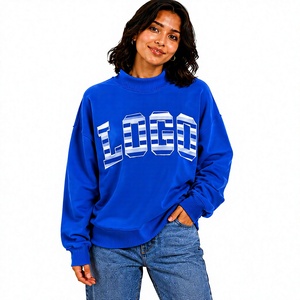 Sudadera de cuello alto reversible de alta calidad para mujer, de algodón suave y grueso, ecológica, para invierno, ideal para actividades. - Product Image 1