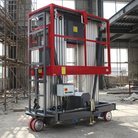 Nouvelle Mini-élévateur hydraulique électrique à mât unique avec palan à chaîne, capacité 130 kg, télécommande pour levage de panneaux de cloisons sèches