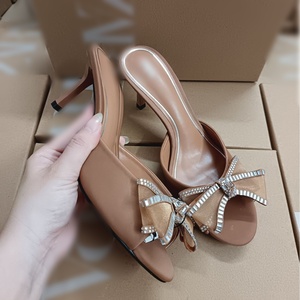 2025 नई हाई एड़ी रियर एयर स्टिलेटो डायमंड धनुष सुरुचिपूर्ण फैशन स्वभाव सैंडल - Product Image 2