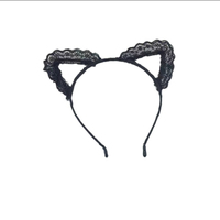 Costume de chat noir PESENAR pour femmes, masque de mascarade d'Halloween, oreilles en dentelle, gants, queue, collier ras du cou