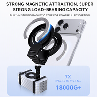 Nouveau support de téléphone portable magnétique en alliage d'aluminium personnalisable, réglable en hauteur et rotatif à 360 degrés