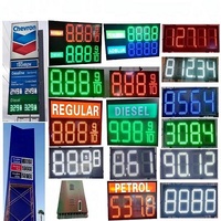 Layar Panel LED Display Warna Penuh untuk SPBU, Penunjuk Harga Bensin, Solar, dan Minyak, Promo Harga Murah