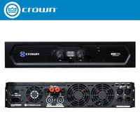 Amplificador de Potencia Profesional de Doble Canal CROWN KVS700, 750W Estéreo, 1500W en Puente, Montaje en Rack 2U, Sistema de Sonido PA, 3 Años de Garantía