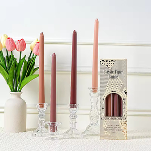 Color <b>Long</b> Soy Wax Smokeless <b>Long</b>-Burning Custom <b>Candle</b> Home Romantic Candlelight Dinner Wedding Decoration - Product Image 1