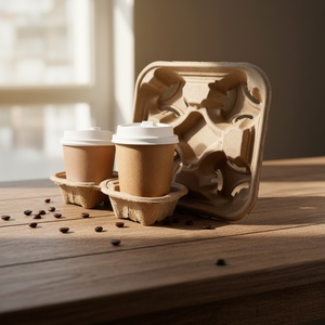 Vasos Desechables para Café Sunshine con Tapas de Papel Antiderrames para Viaje, para Chocolate Caliente y Suministros para Barras de Cacao - Product Image 1