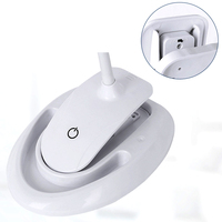 2 in 1 Clamp on Desk 5X 10X Optical Glass Lens Magnifying Glass with LED Light for Reading Repair Work