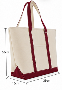 Sac fourre-tout en toile de coton laminée écologique de style japonais, portable, pour les courses d'été et d'automne, avec revêtement - Product Image 2