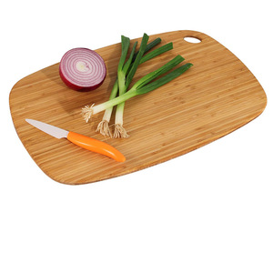 Tabla de cortar de bambú rectangular antibacteriana para preparación de alimentos - Product Image 1