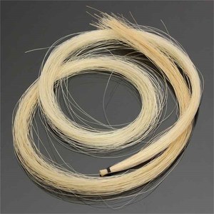 Pelo de Arco de Violín Profesional Hecho de Cola de Caballo, Apto para Arcos de <span class=keywords><strong>Viola</strong></span>, <span class=keywords><strong>Violonchelo</strong></span> <span class=keywords><strong>y</strong></span> Contrabajo - Product Image 2