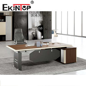 Ekintop Executive Desk Met Metalen Poot Melamine Bureau Voor Moderne Kantoorruimte - Product Image 4