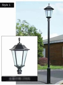 Poste de luz LED Vintage moderno de 150W, 6M, 5M, 4M, 3M, poste superior de jardín, luces de calle, impermeable, 150W, iluminación de paisaje, energía de batería - Product Image 6