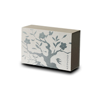 Boîte cadeau rigide personnalisée à couvercle magnétique, insert en velours, emballage pour bijoux et montres, gaufrage, pelliculage mat