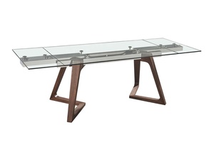 Table à manger en bois de <span class=keywords><strong>noyer</strong></span> <span class=keywords><strong>massif</strong></span> avec deux extensions - Product Image 3