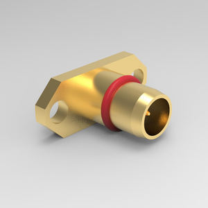 ขั้วต่อโคแอกเชียล RF แบบสไลด์ออนชนิดตัวผู้ ยี่ห้อ <span class=keywords><strong>BMA</strong></span> รุ่น Reliable Brass ตัวเรียบทองเหลือง ชุบทอง พร้อมหน้าแปลน สำหรับเชื่อมต่อกับกล่องเครื่องจักร ใช้งานง่าย - Product Image 5