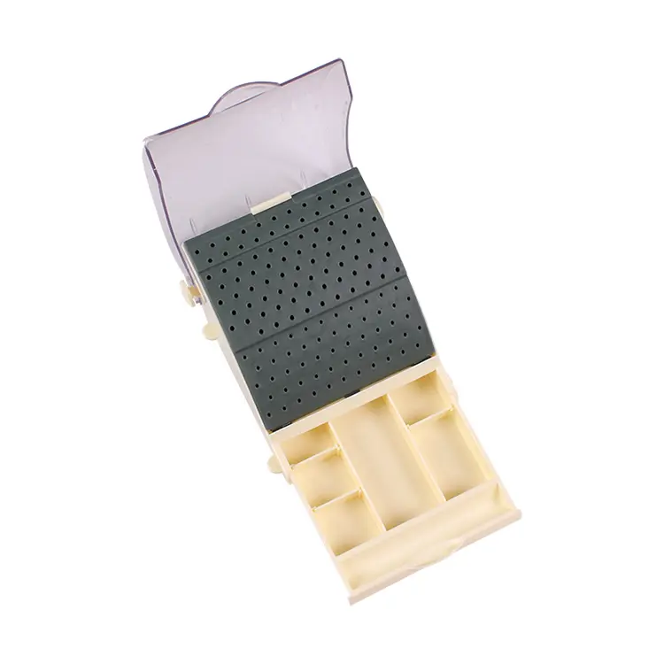 New style high quality 128-hole bur holder box ideal for storge of dental burs with drawer