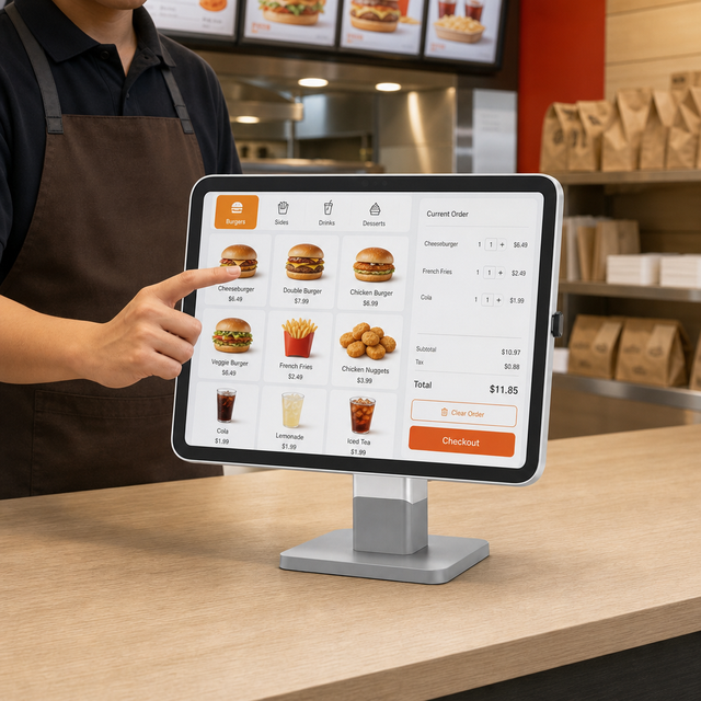 High Quality 11inch Smart Android Desktop All in One POS System Touch Screen POS Machine for Retail Payment Cash Register