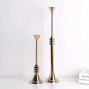Candelabros nórdicos de lujo de Metal dorado, decoraciones para el hogar, velas corporales, artesanías, mesa, restaurantes, suministros de boda románticos - Product Image 4