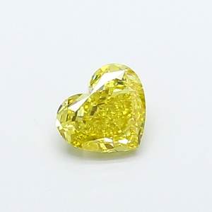 Diamante Cultivado en Laboratorio, Corte Corazón, 0.50ct, VVS2, Amarillo Intenso Fantasía - Product Image 1