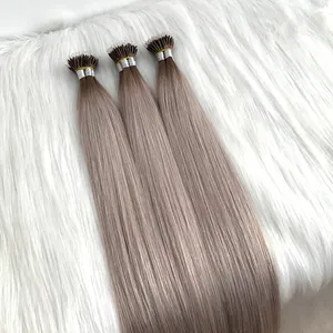 Wholesale Nano Bead Human Hair Extension, Remy European Nano Tip Hair Dark Brown, Customised Color Nano Ring Hair Extension