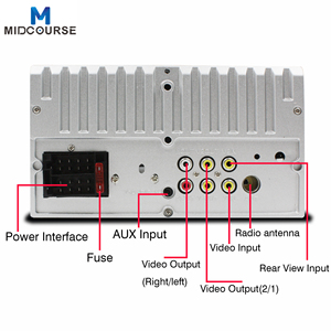 Phổ Big khuếch đại 7 inch màn hình cảm ứng đài phát thanh hệ thống máy nghe nhạc 2DIN 2 DIN màu xanh răng đôi DIN xe Stereo với máy ảnh - Product Image 3