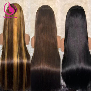 Nguyên Brazil mật độ 200 40 inch HD sâu sóng ren phía trước Tóc Giả 13x4 ren phía trước tóc con người kinky thẳng Jerry Curl sóng tự nhiên - Product Image 5