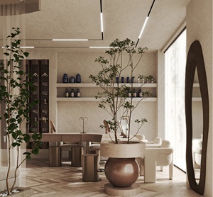 LED Hair Styling Station with Wall Mounted Mirror Wholesale Salon Equipment for Modern Barber Shop Decoration - Product Image 6